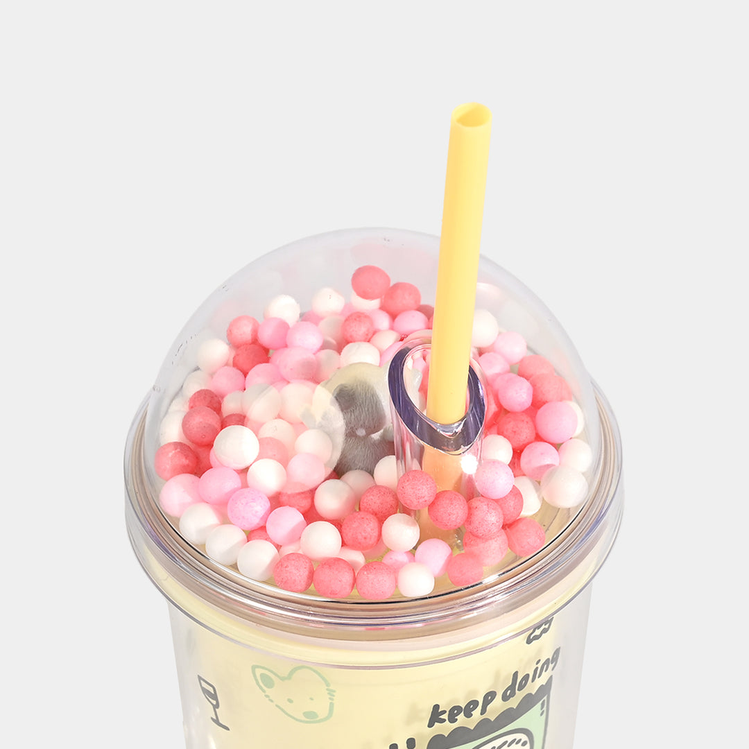 Acrylic Tumbler Mug with Straw
