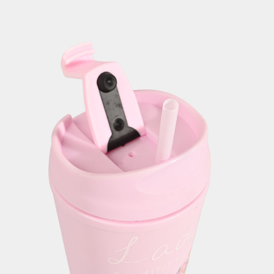 Fluted Cold Cup Tumbler with Straw