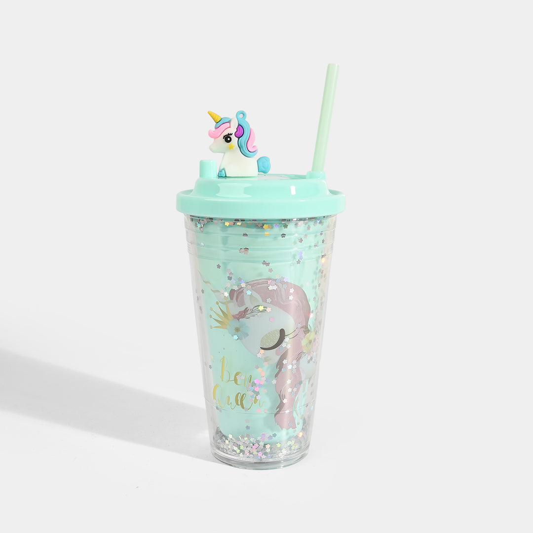 Acrylic Tumbler Mug with Straw
