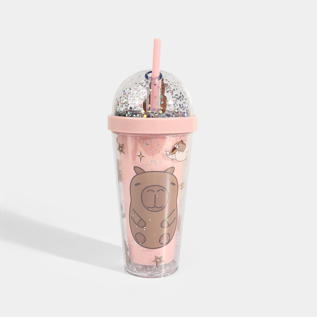 Acrylic Tumbler Mug with Straw