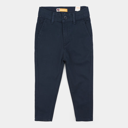 Boys Twill Pants Basic - Blue