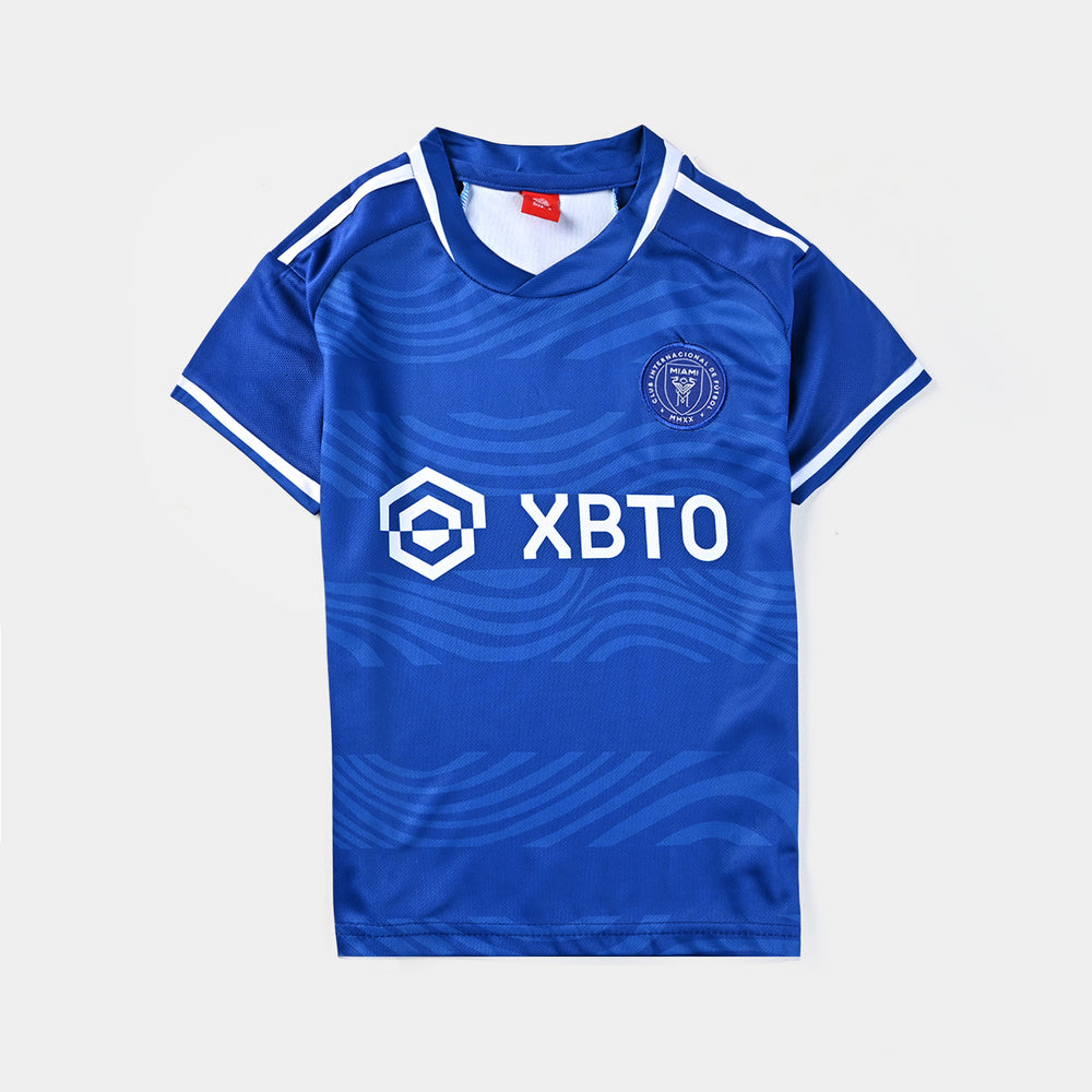 Boys Polyester Sports Suit - Blue