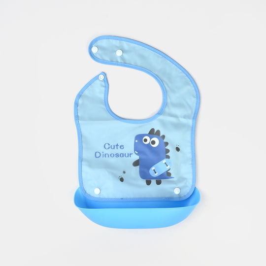 PLASTIC BIB WITH HOLDER FOR BABIES