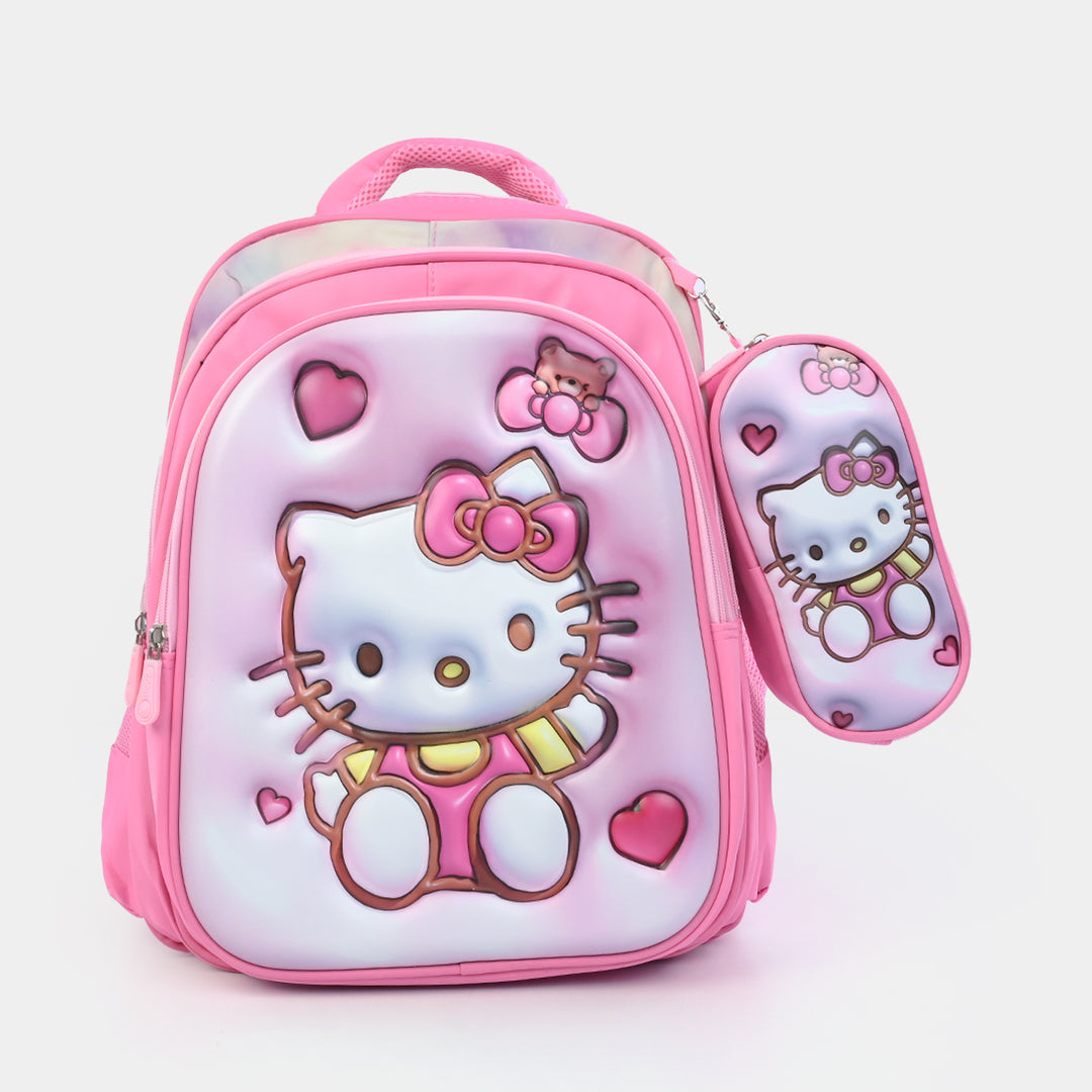 16" 3D Embossed School Backpack for Kids | Grade 2-5