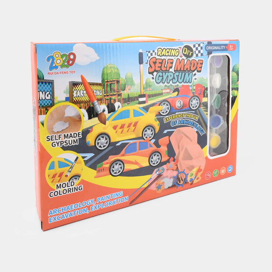 DIY Gypsum Racing Car Model Kit For Kids