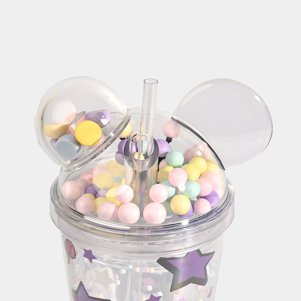 Acrylic Tumbler Mug with Straw