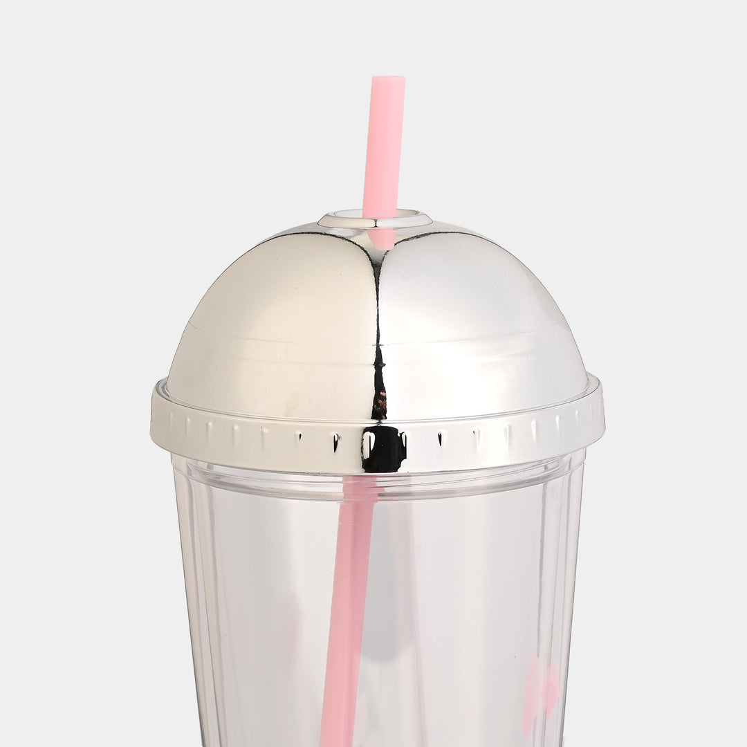 Acrylic Tumbler Mug with Straw