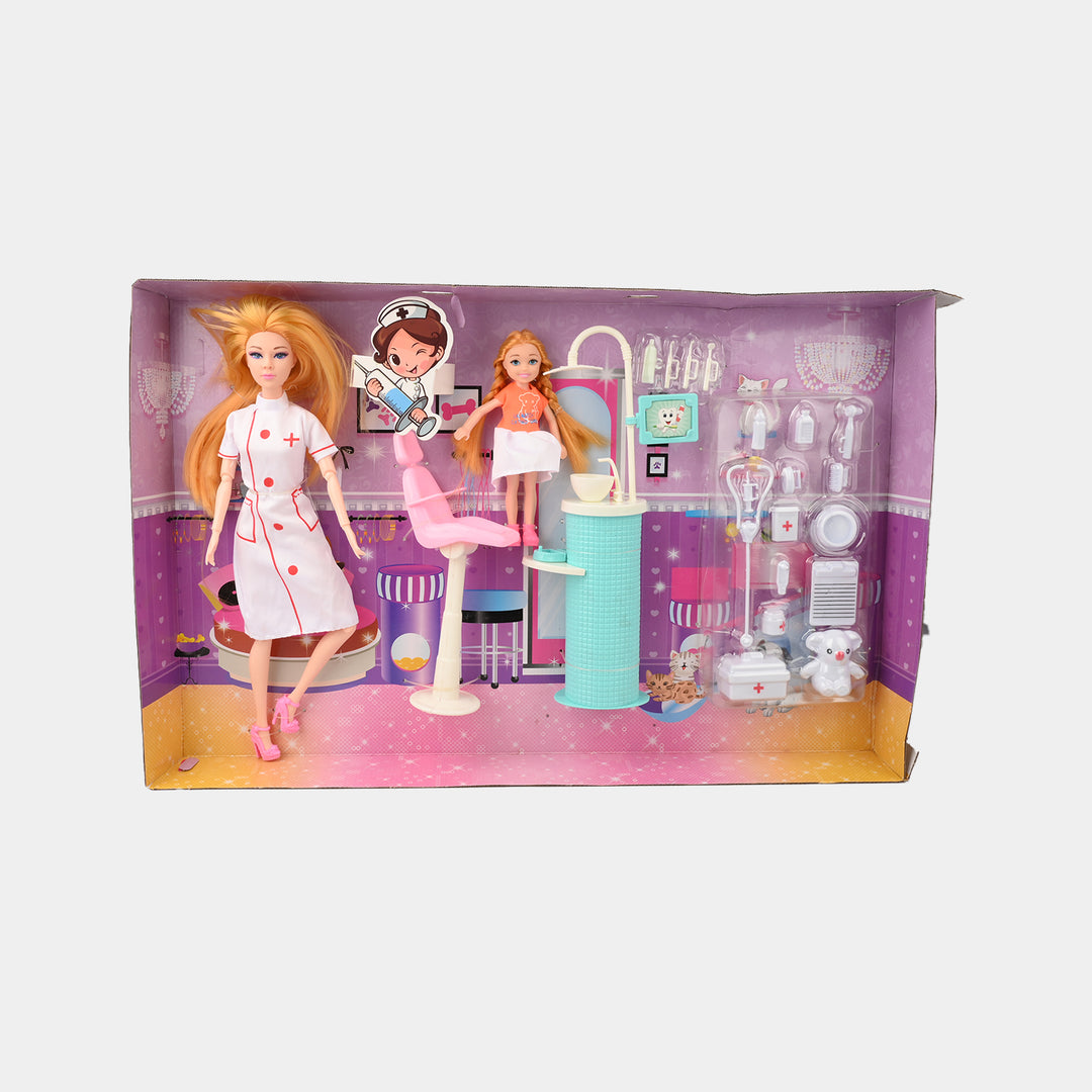 FASHION DOLL WITH MOVEABLE JOINT TOY FOR GIRLS