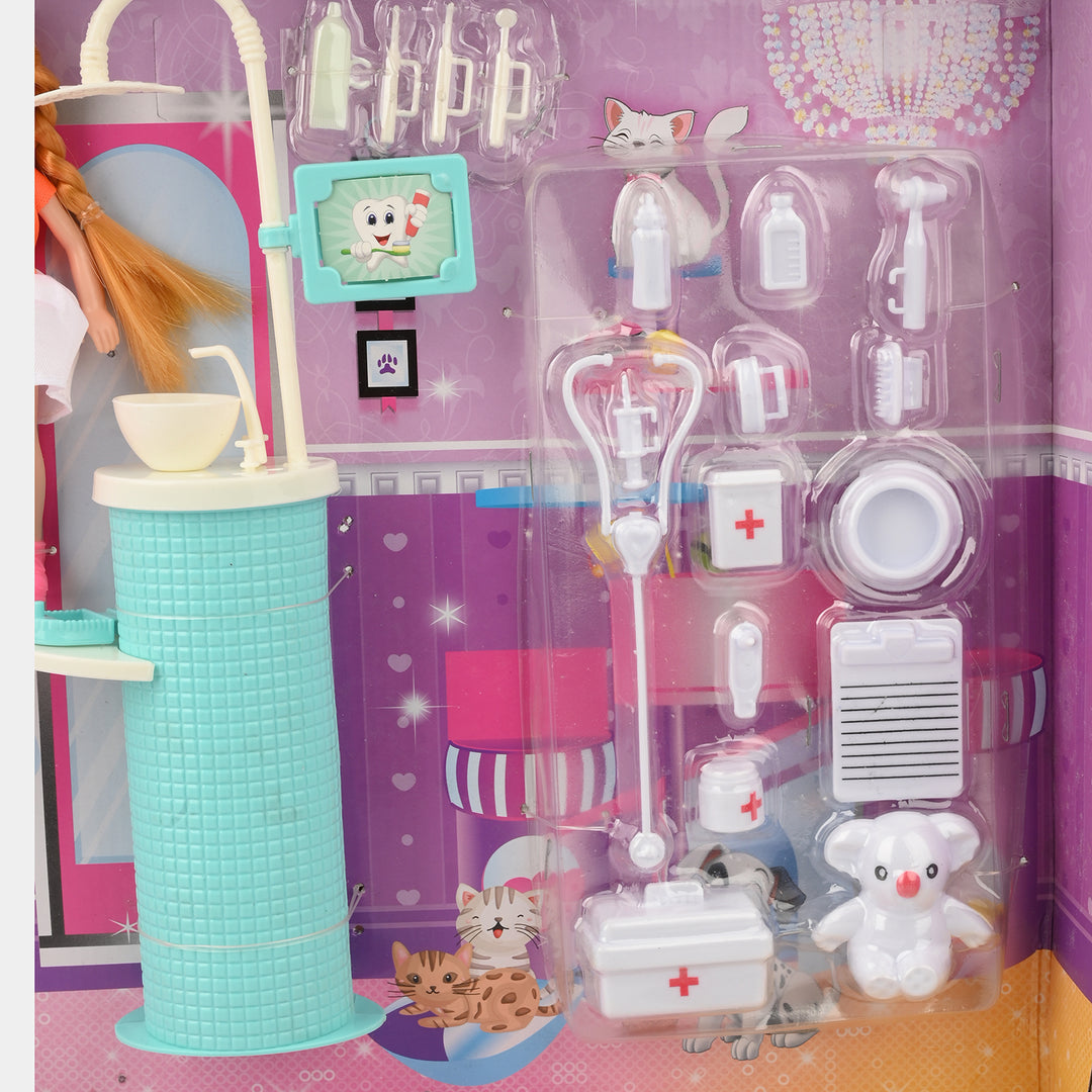 FASHION DOLL WITH MOVEABLE JOINT TOY FOR GIRLS
