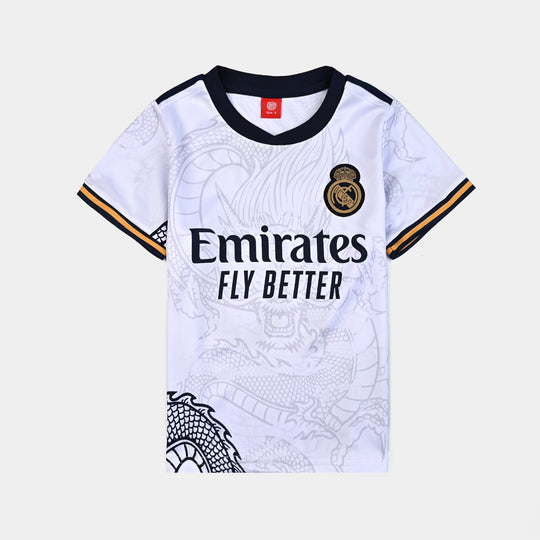 Boys Polyester Sports Suit - White