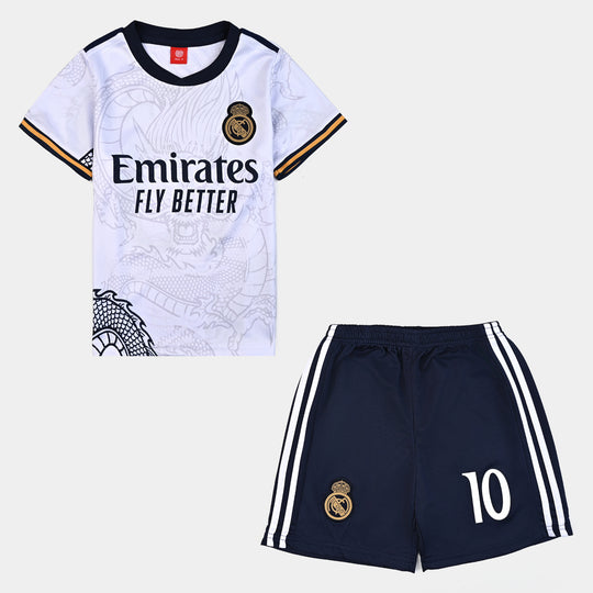 Boys Polyester Sports Suit - White