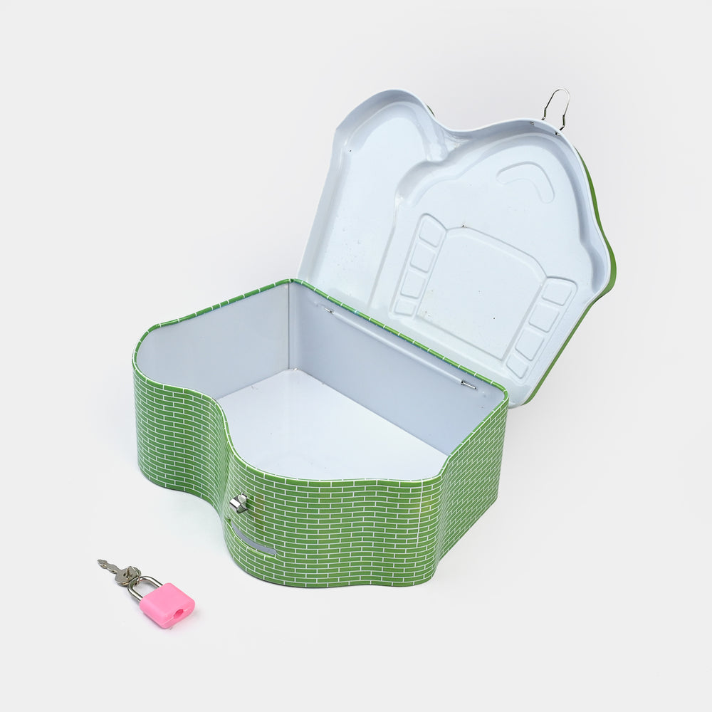 Metal Coin/Money Box with Lock For Kids