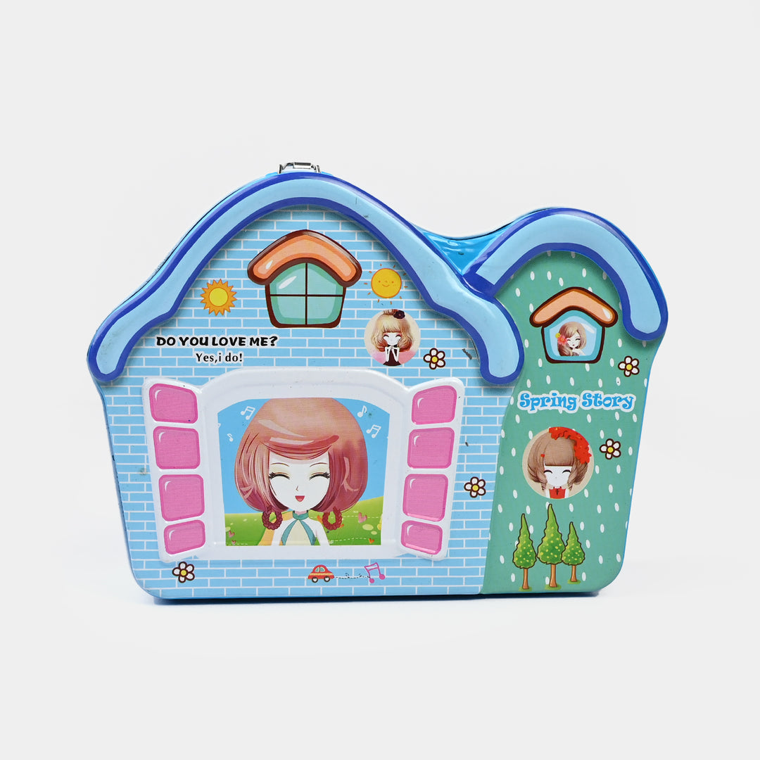 Metal Coin/Money Box with Lock For Kids