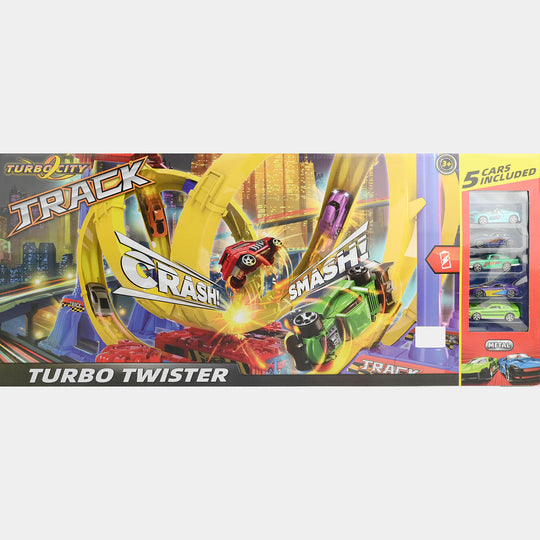 Turbo Twister Motorized Crash Track Set For Kids