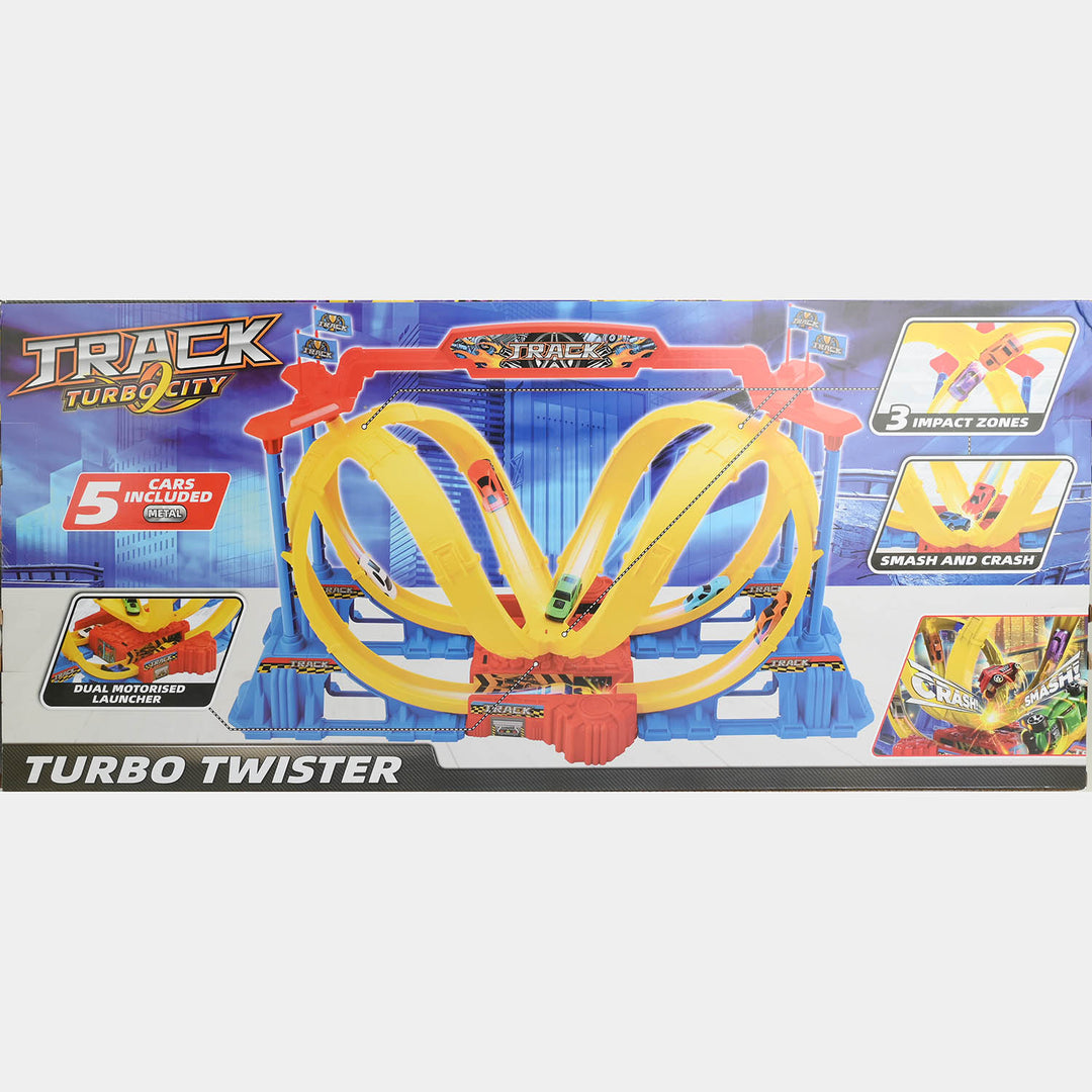 Turbo Twister Motorized Crash Track Set For Kids