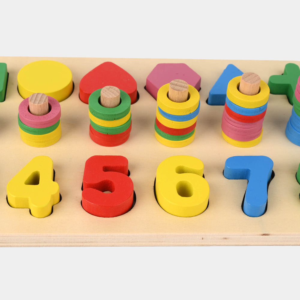 Education Wooden Stacking Montessori Puzzle Set for Kids