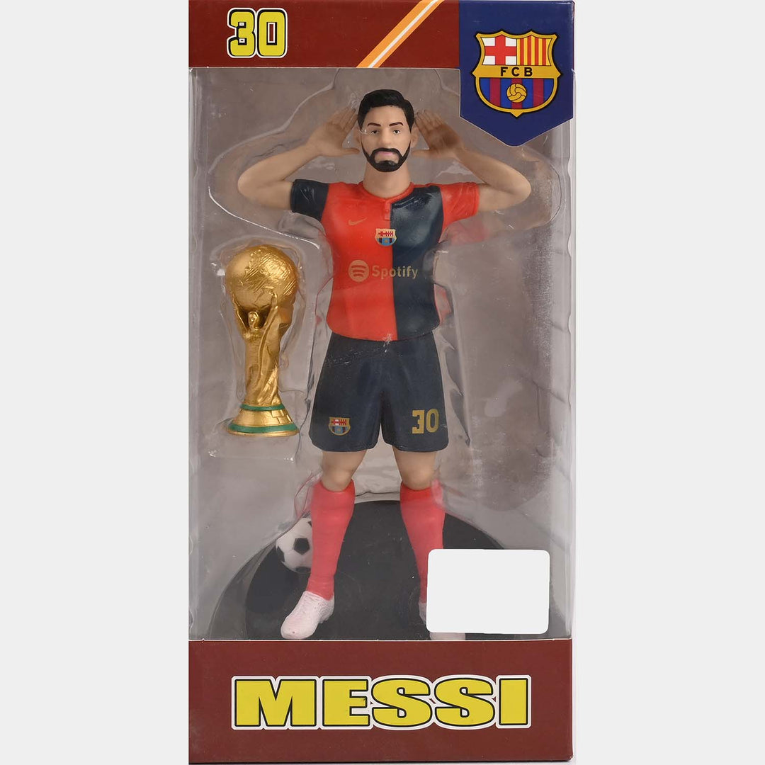 Kids Football Player Action Figure with Trophy