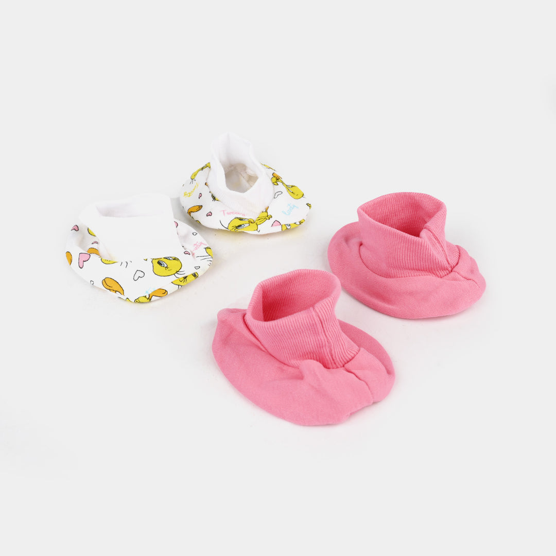 Infant Girls Cotton Interlock Socks Tweety-mIX