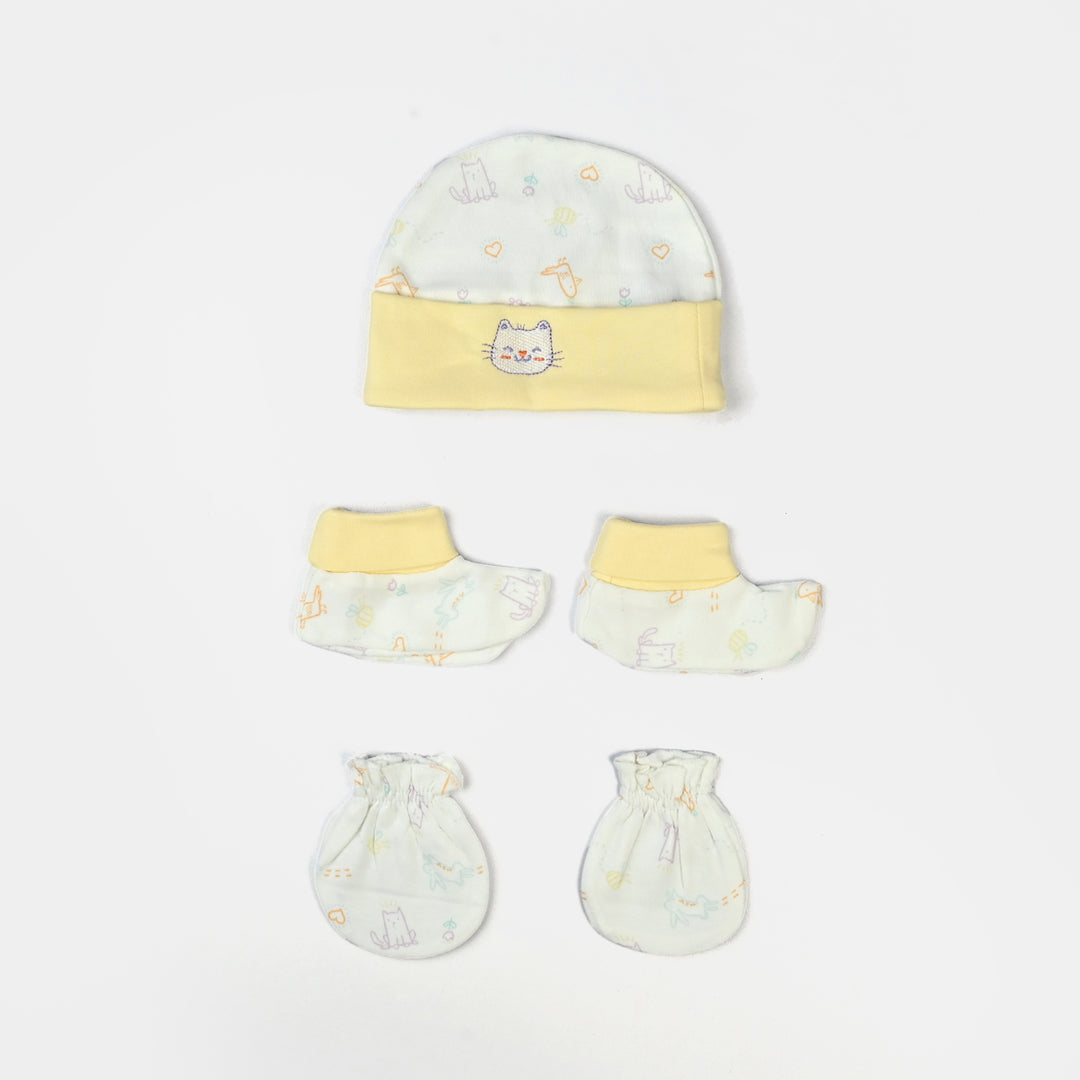Baby Cap/Hat Mittens & Socks Set | 0M+
