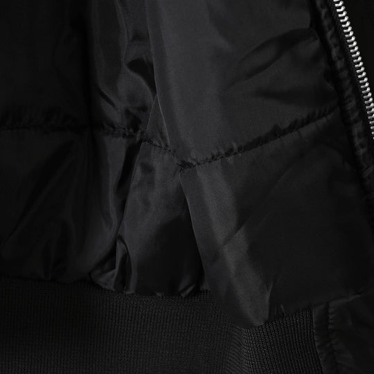 Boys Quilted Jacket Black Nickel