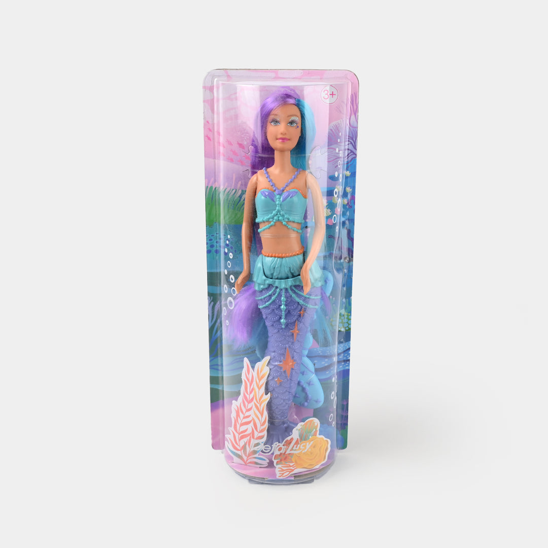 Defa Lucy | Mermaid Doll with Purple Hair