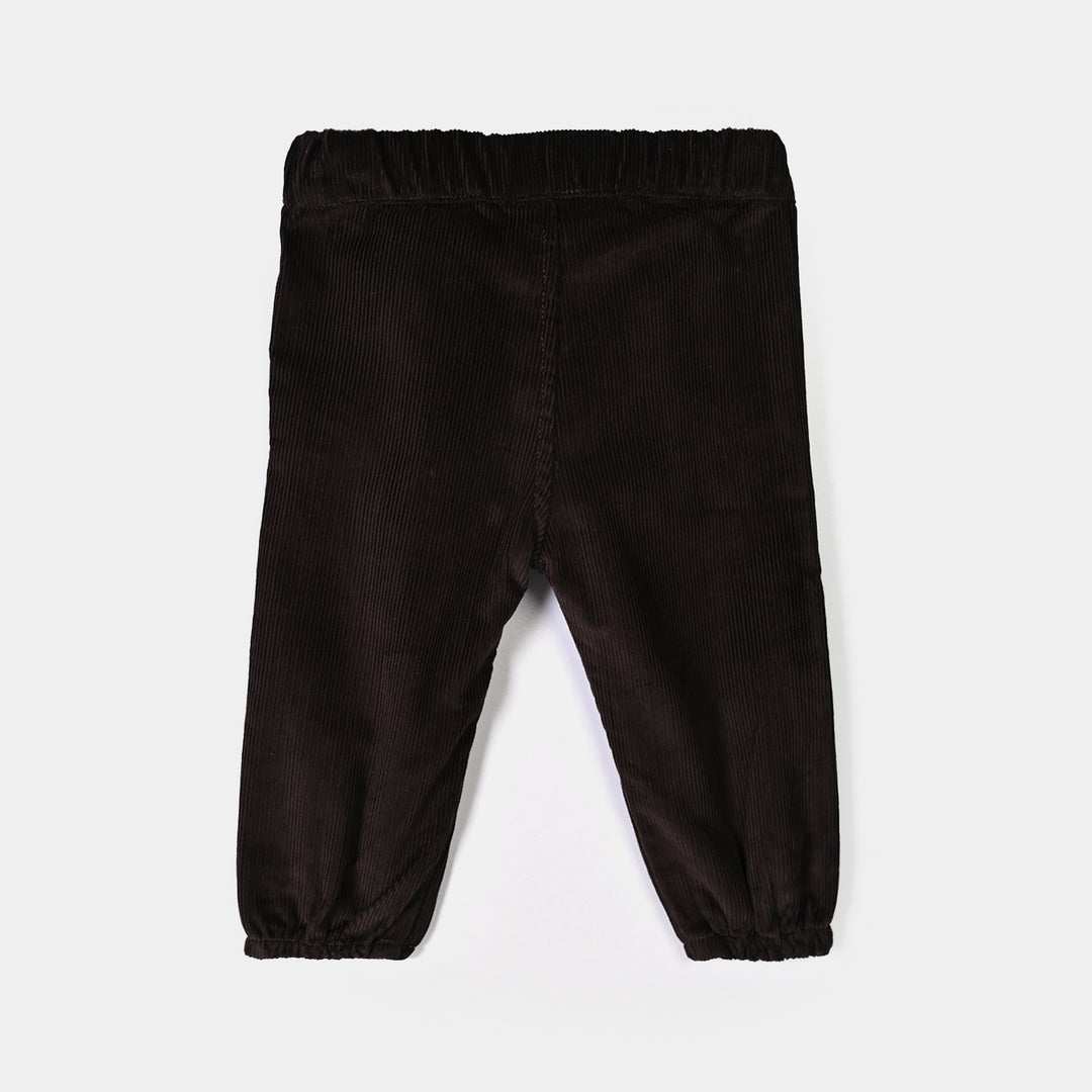 Infant Boys Flannel Suit-Brown Checkered S2-2