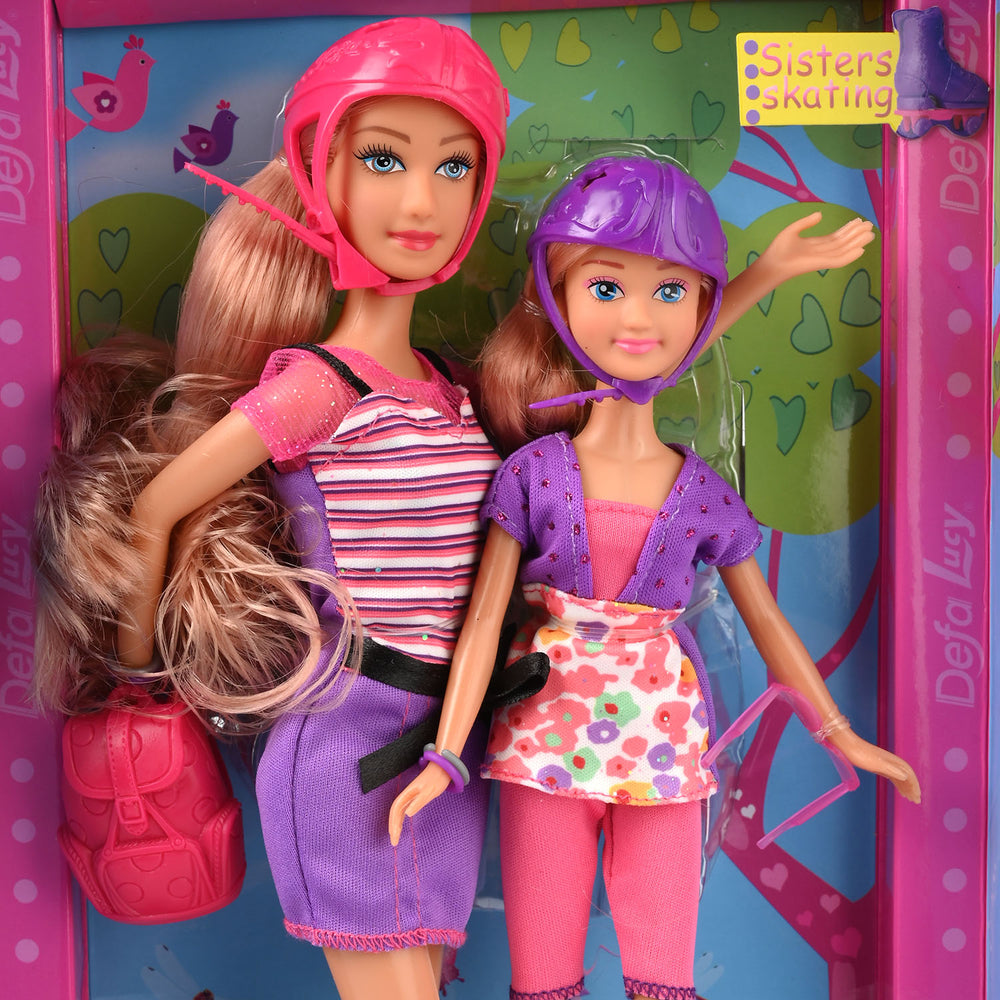 Defa Lucy Sisters Skating Doll Set
