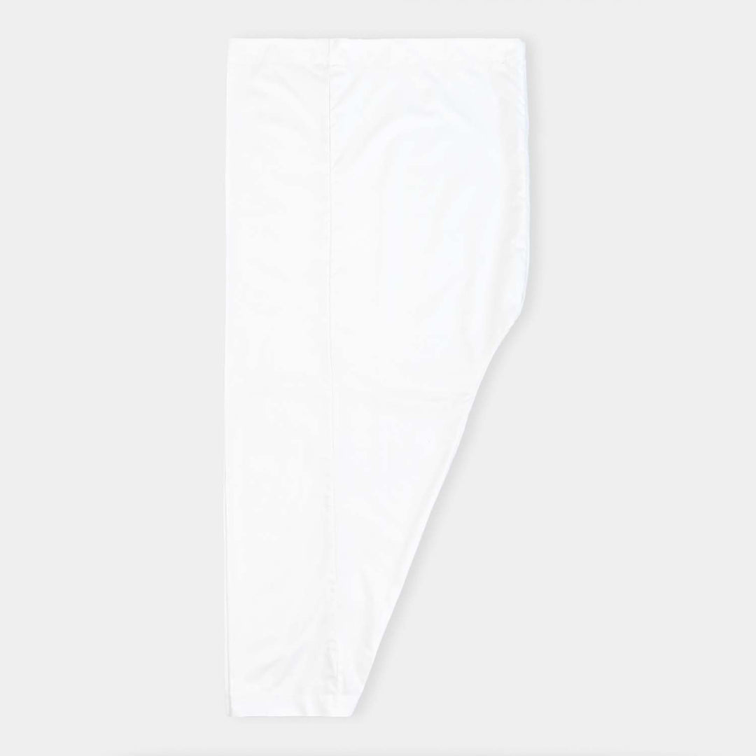 Teen Boys Poly Viscose Kurta Shalwar-White