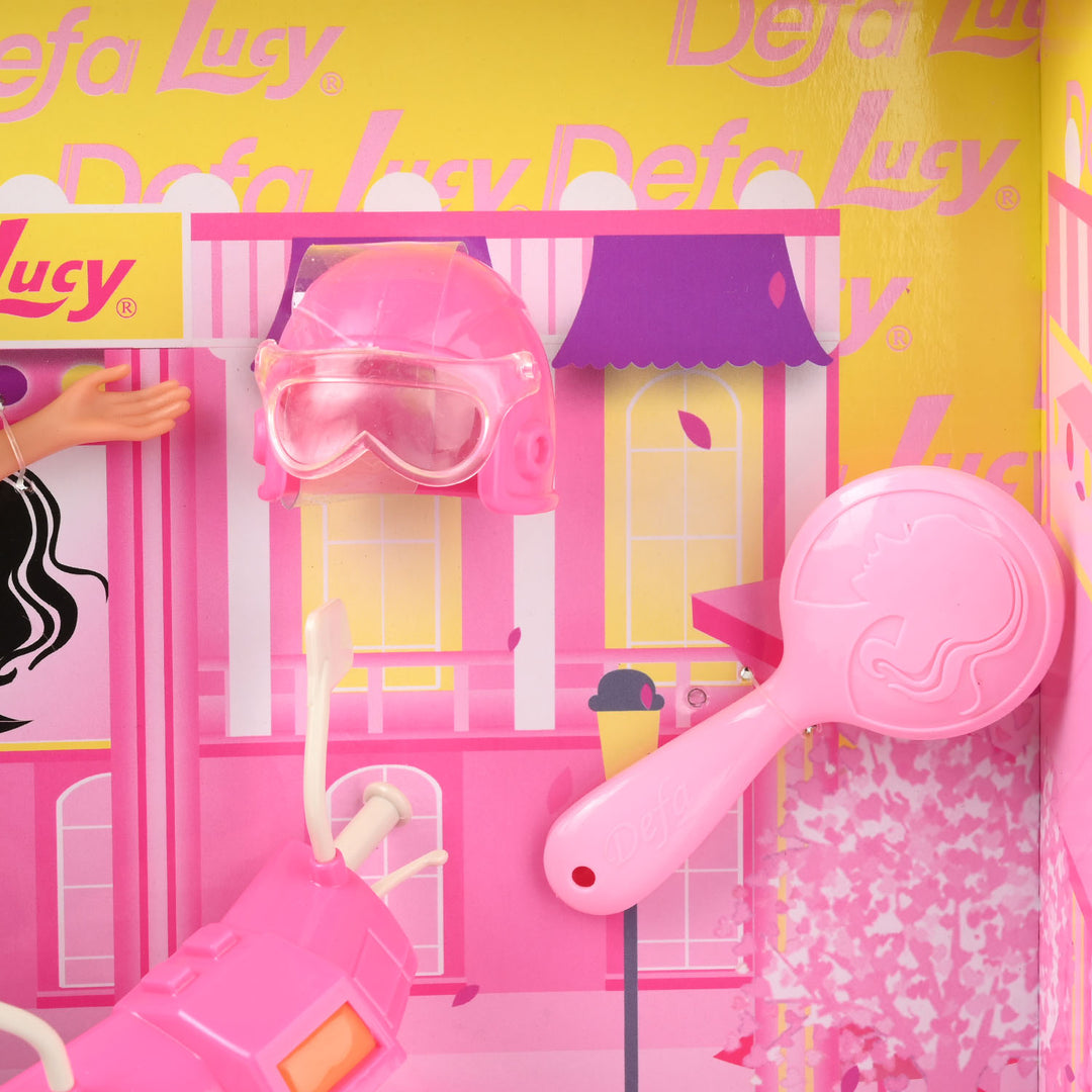 Defa Lucy Doll with Pink Scooter | Stylish Adventures