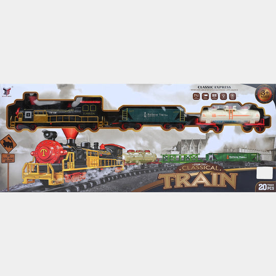 Children's Classic Train and Tracks Play Set