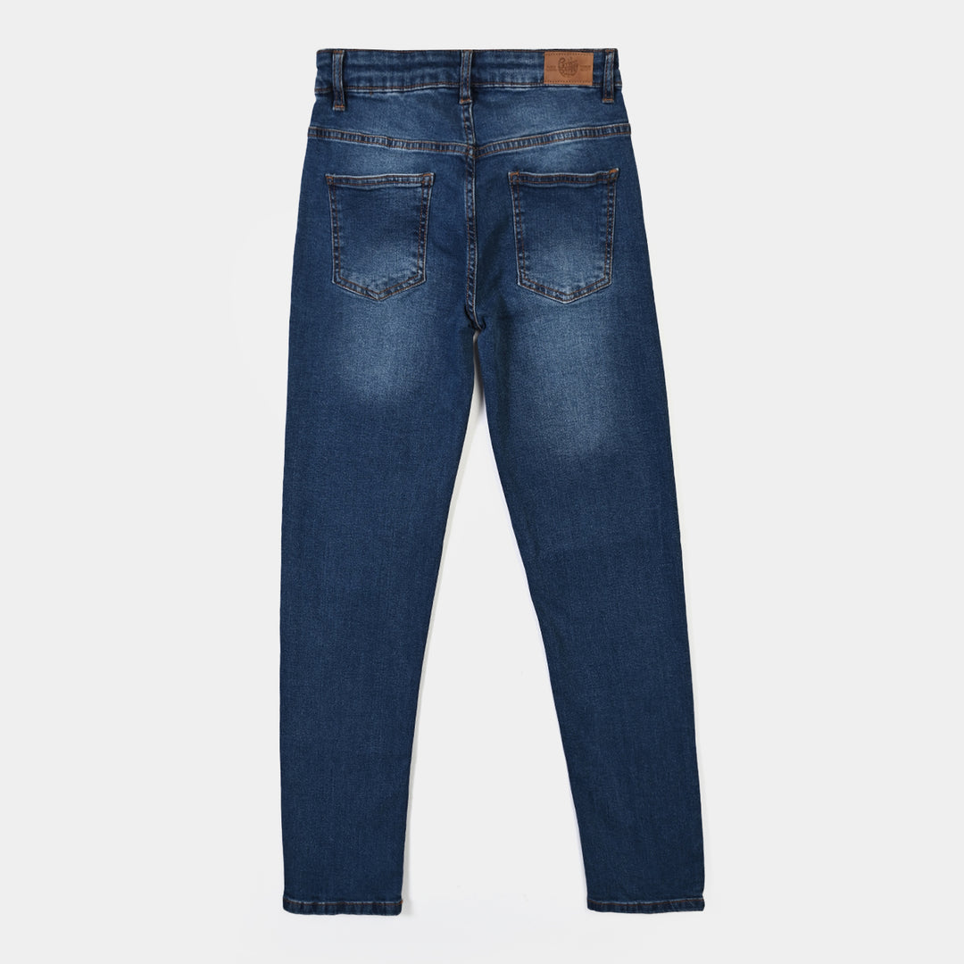 Boys Denim Stretch Pant Basic Mid Blue