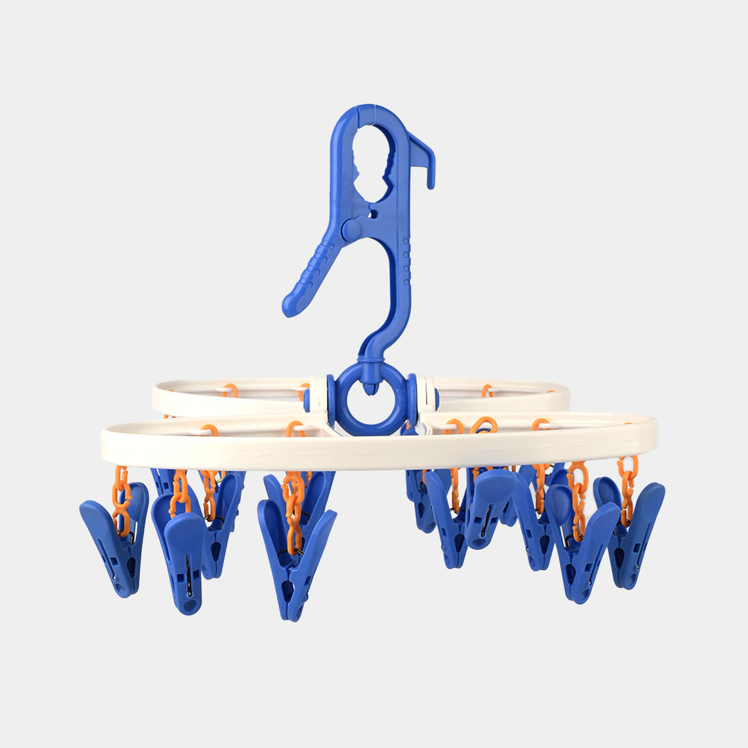Baby Clothes Drying Hanger With Multiple Clips