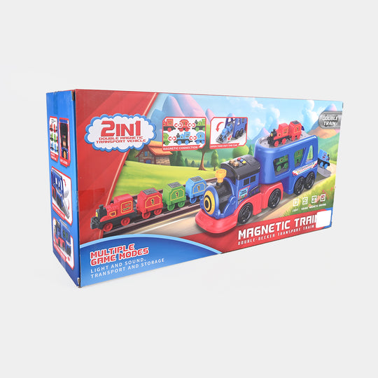 Magnetic Train: Double-Decker Transport Train