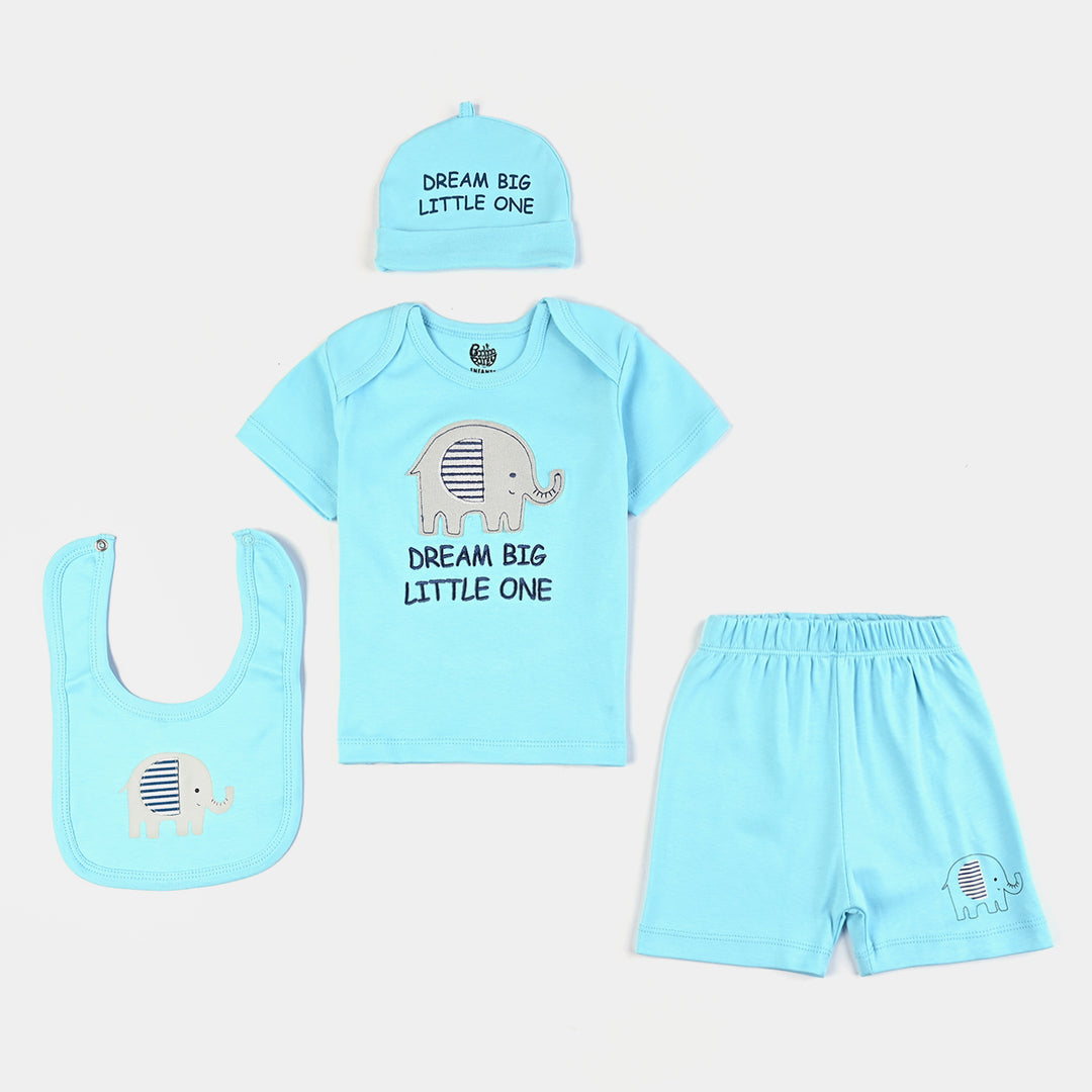 Infant Boys Cotton Interlock 4 Piece Set-T. Breeze