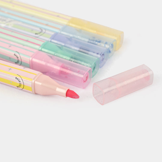 Pastel Glitter Highlighter Set – 6-Color Soft Glow Collection