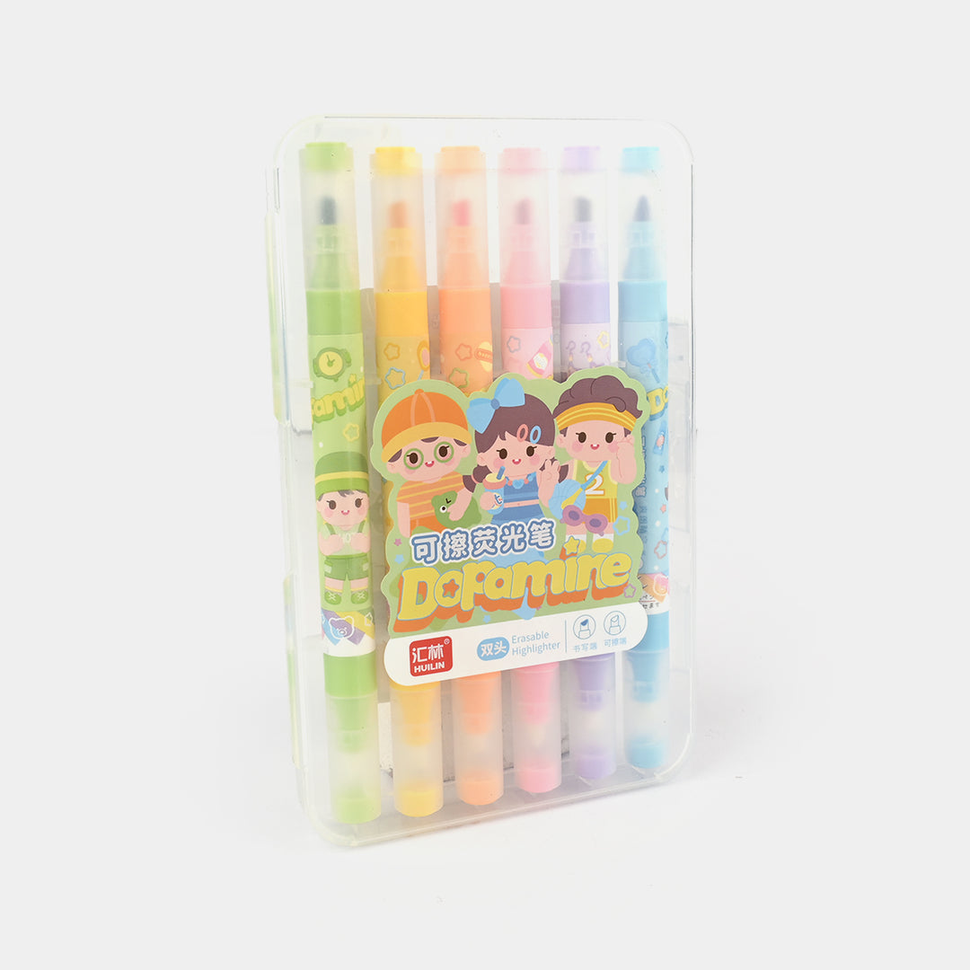 Pastel Glitter Highlighter Set – 6-Color Soft Glow Collection