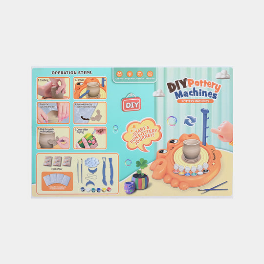 Kids DIY Pottery Wheel and Craft Kit
