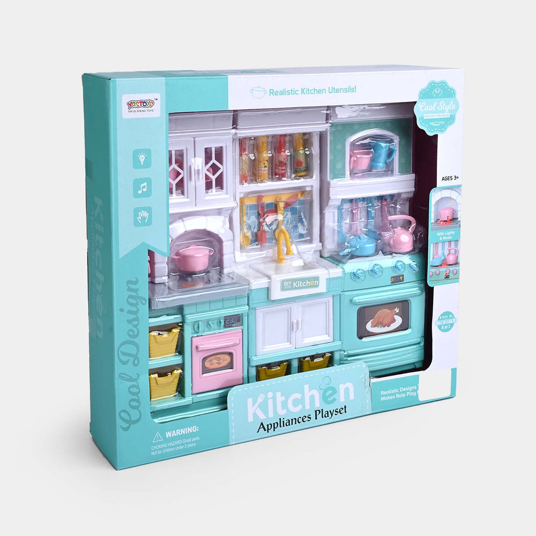 Classic Modern Kitchen Play Set with Light & Sound
