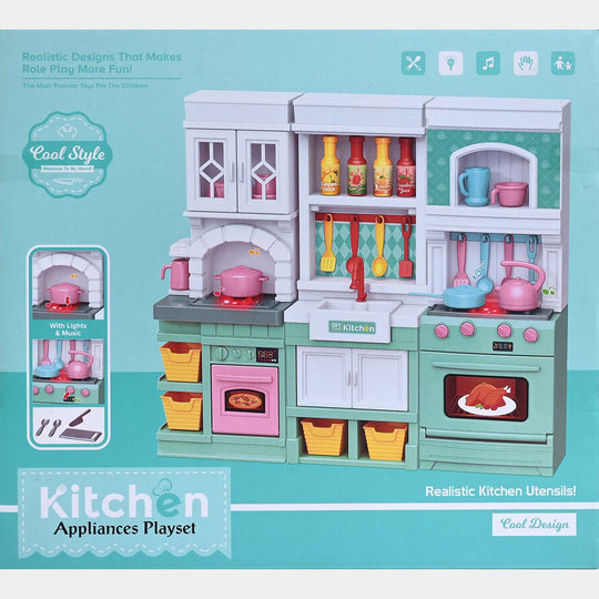 Classic Modern Kitchen Play Set with Light & Sound