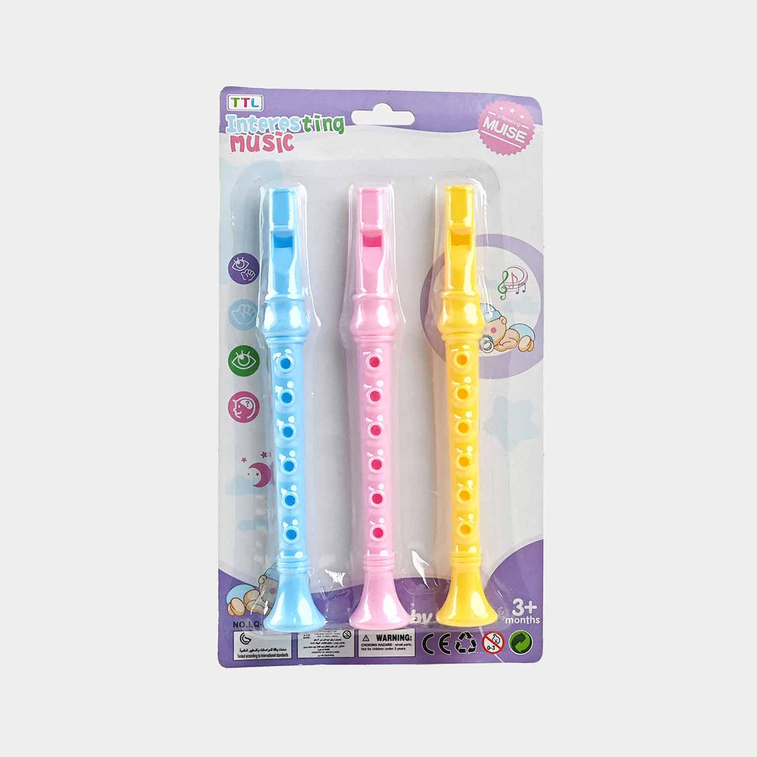 Pack Of 3 Flute Whistle For Kids