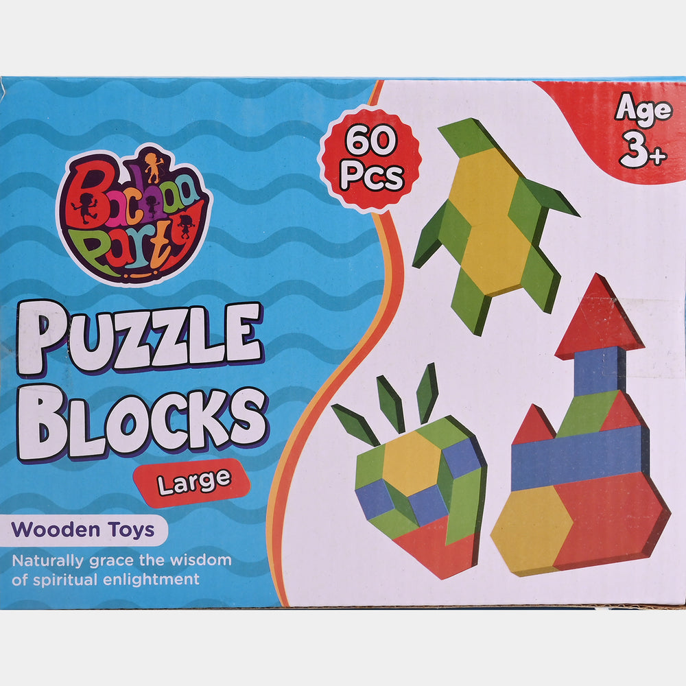 Puzzle Blocks 60Pcs Wooden Set