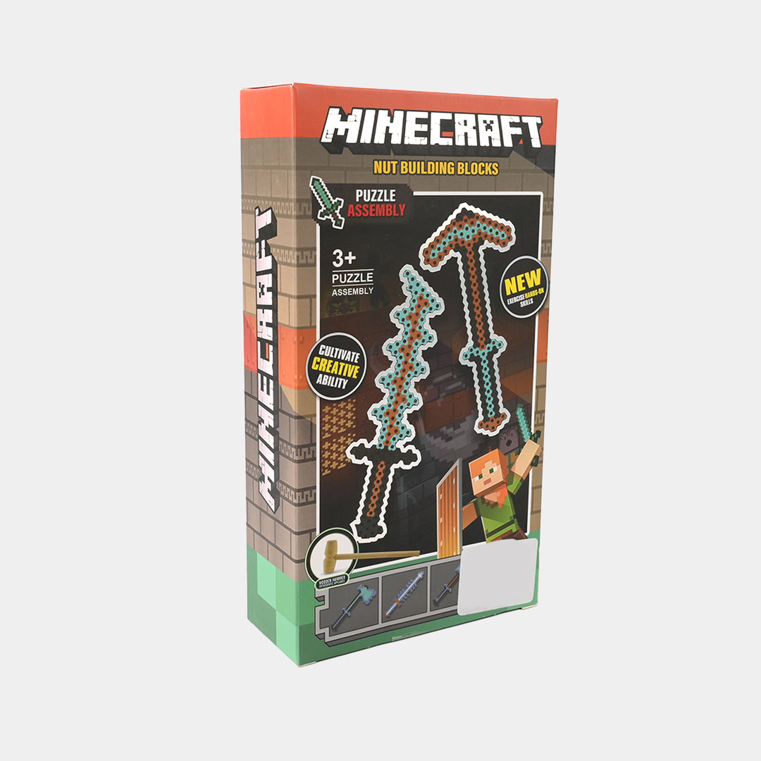 Minecraft Sword Building Block Set 136 Pcs For Kids
