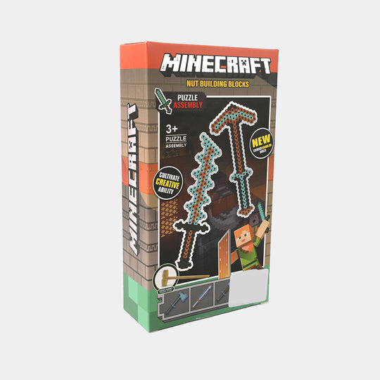 Minecraft Sword Building Block Set 136 Pcs For Kids