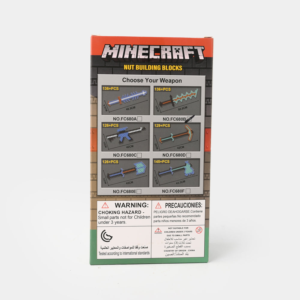 Minecraft Sword Building Block Set 136 Pcs For Kids