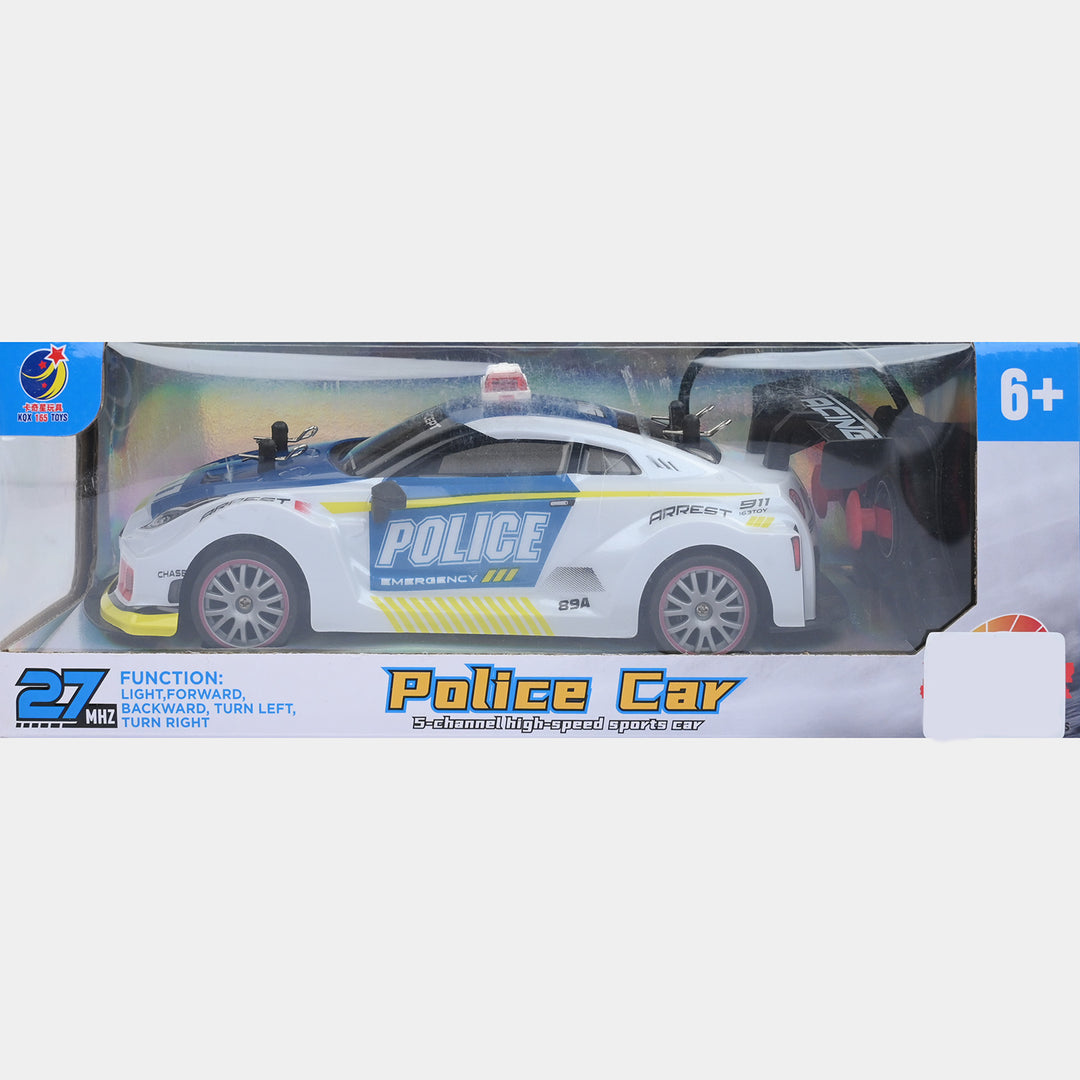 Remote Control Police Car Toy For Kids
