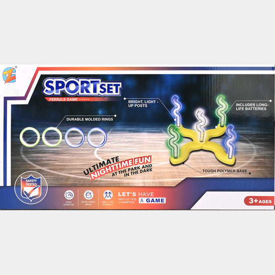 Sportset Ferrule Game Light-Up Ring Toss Fun