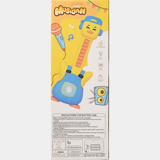 Electric Guitar With Light & Music For Kids