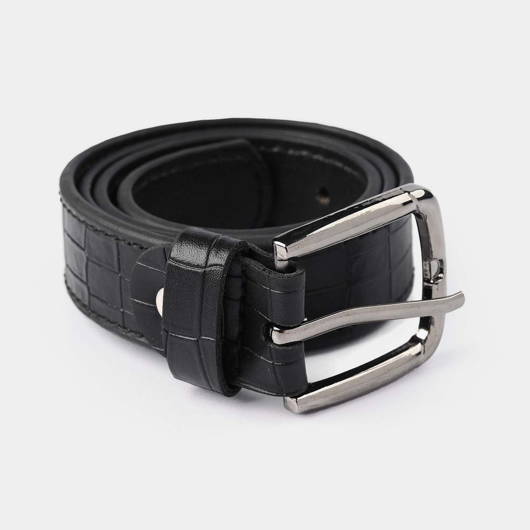 Kids Belt Textured - Black