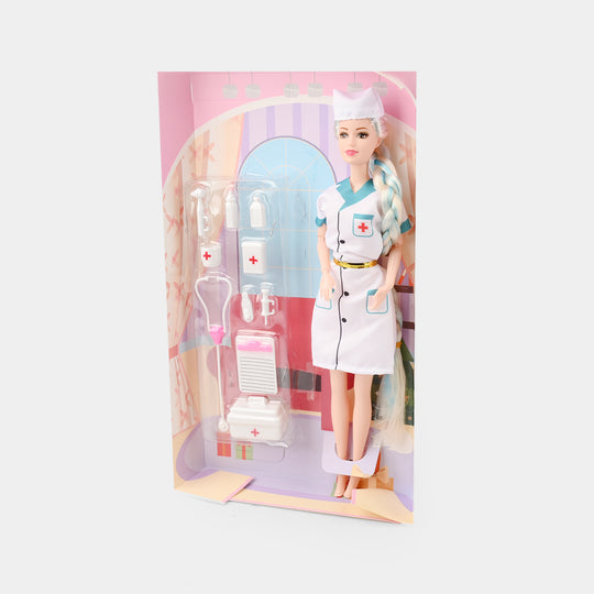 FASHION DOLL WITH MOVEABLE JOINT TOY FOR GIRLS