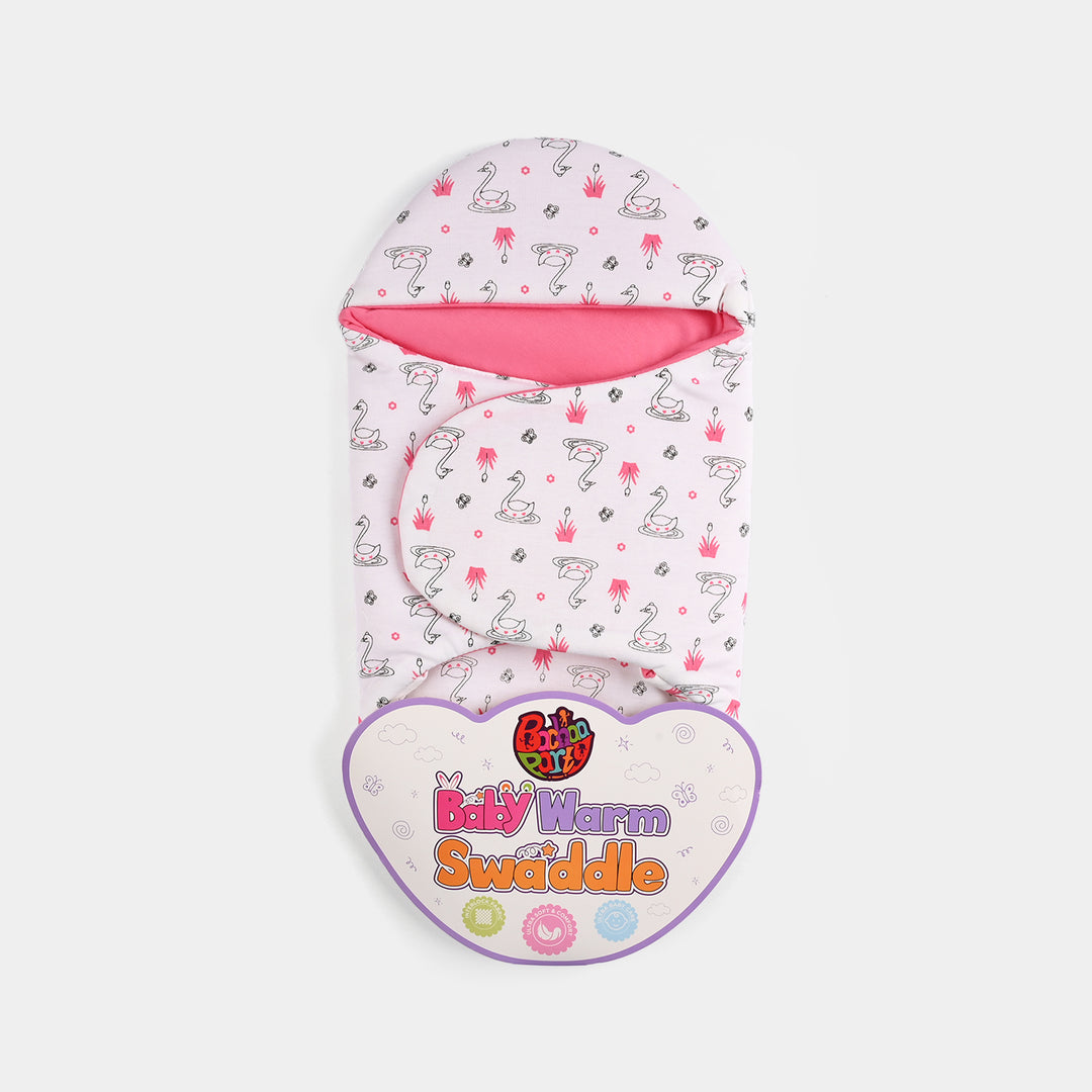 Infant Baby Foam Swaddle Duck | Pink